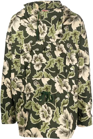 Kenzo Men Floral Jackets - Floral lightweight jacket - Green