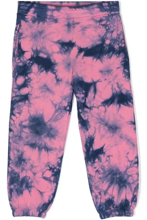 Stella McCartney Girls Leggings - Tie-dye organic cotton leggings - Pink