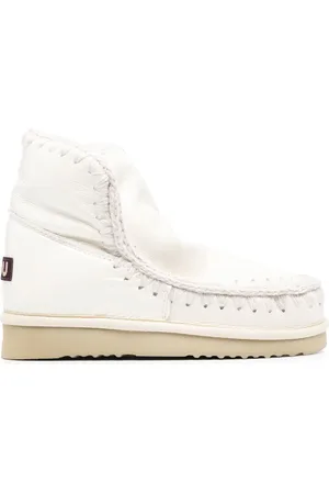 Mou Logo-patch slip-on boots