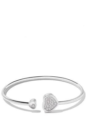 Chopard 18kt white gold Happy Hearts diamond bangle