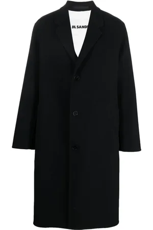 Jil Sander Notched-collar button-up coat