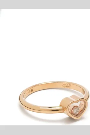 Chopard 18kt rose gold My Happy Heart diamond ring