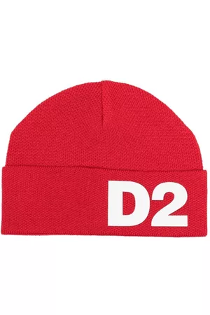 Dsquared2 Girls Beanies - Logo-print turn-up beanie