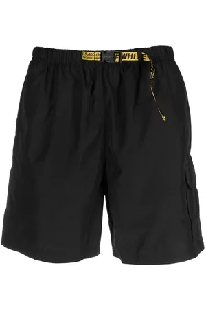 OFF-WHITE Industrial-strap swim shorts - Black