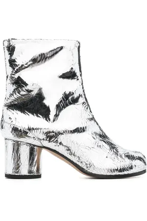 Maison Margiela Tabi 60mm mirror-effect ankle boots