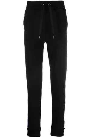 Moschino Men Sweatpants - Logo-tape detail sweatpants - Black