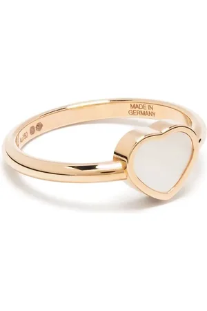 Chopard 18kt rose gold My Happy Heart mother-of-pearl ring