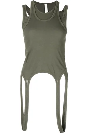 DION LEE Cut-out detail tank top