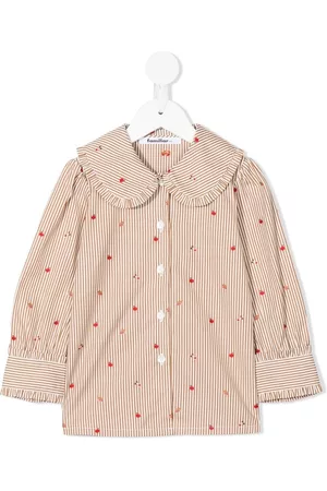 Familiar Shirts - Striped button-up shirt - Brown