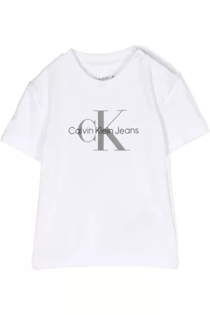 Calvin Klein Logo-print short-sleeve T-shirt - White