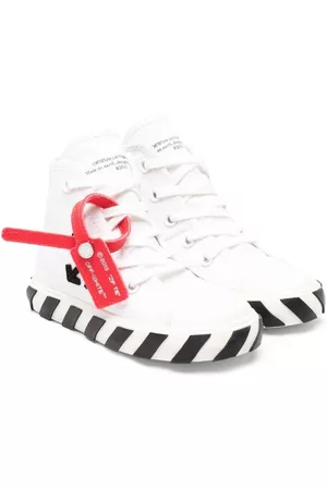 OFF-WHITE Safety tag high-top sneakers