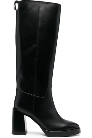 Furla 100mm Greta leather knee high boots