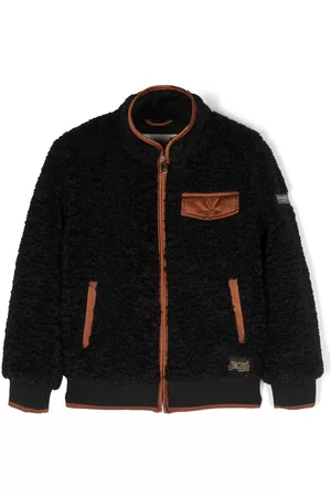 Scotch&Soda Boys Fleece Jackets - Logo-patch fleece jacket - Black