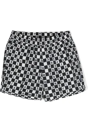 Palm Angels Monogram slip-on swim shorts