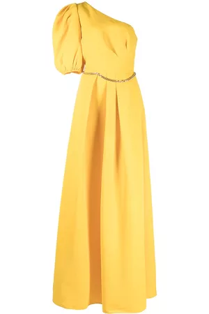 Sachin & Babi Women Asymmetrical Dresses - Soleil asymmetric gown - Yellow