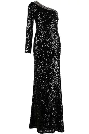Sachin & Babi Greta fitted sequin gown - Black