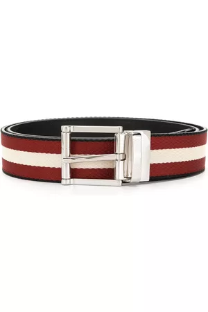 Bally Men Belts - Stripe design belt - Red