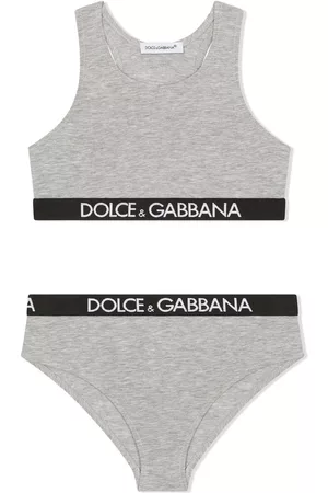 Dolce & Gabbana DG logo-print underwear set - Grey