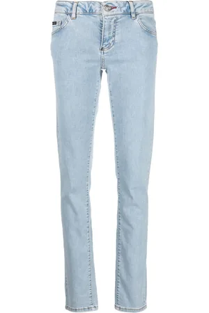Philipp Plein Light-wash slim-cut jeans