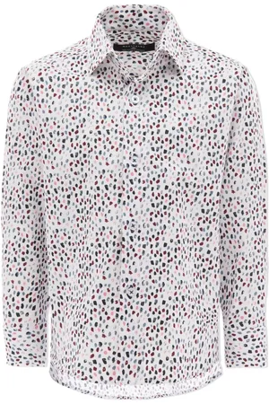 M. Moustache Pebbled-print dress shirt