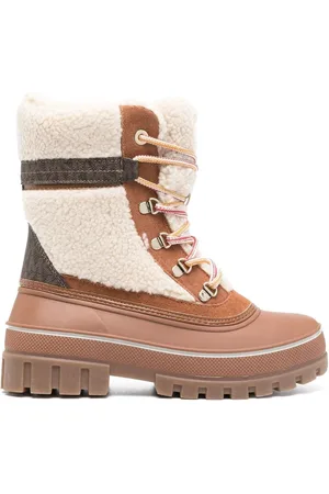 Michael Kors Ozzie faux-shearling trim boots