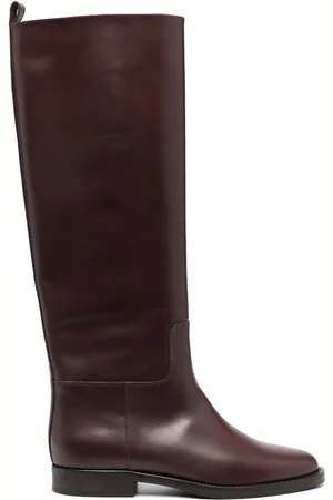 Via Roma Leather knee-length boots