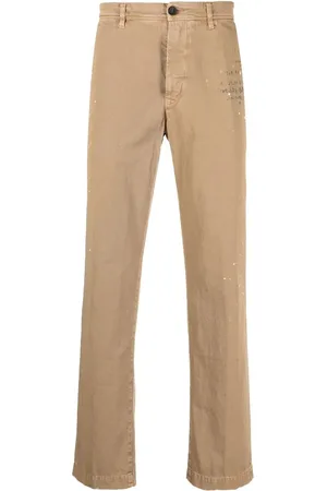 Incotex Text-print straight-leg trousers