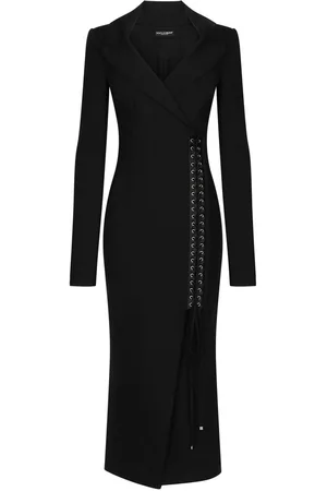 Dolce & Gabbana Women Blazer Dresses - Lace-up detail blazer dress - Black