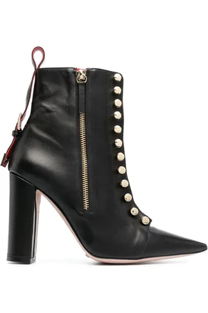 HARDOT Buckle-detail leather ankle boots