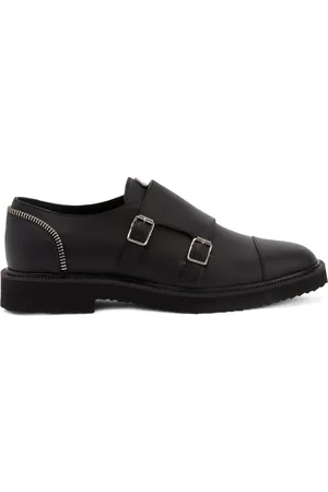 Giuseppe Zanotti Zip-trimmed leather loafers