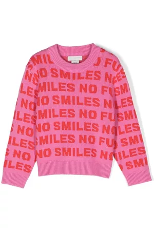 Stella McCartney Long sleeved Shirts - Slogan-print long-sleeve jumper - Pink