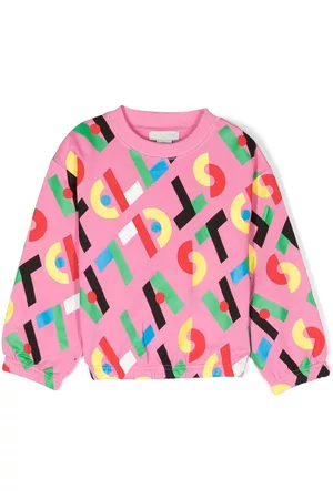 Stella McCartney Long sleeved Shirts - Graphic-print long-sleeve sweatshirt - Pink