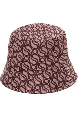Stella McCartney Women Hats - Monogram-print bucket hat - Red