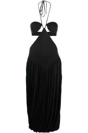 Stella McCartney Women Bralettes - Triangle-bra halterneck midi dress - Black