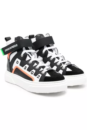 Dsquared2 Boys High Top Sneakers - Logo-print high-top sneakers - Black