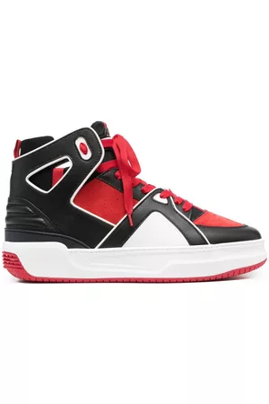 JUST DON Men Basketball Sneakers - Basketball Courtside high-top sneakers - Red