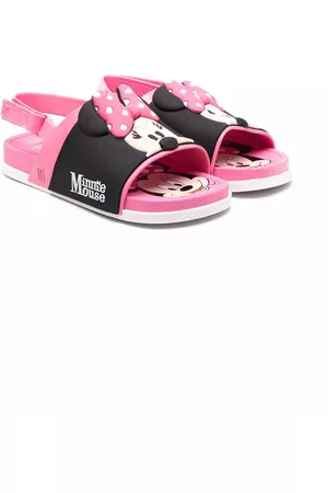 Mini Melissa Slide Sandals - Mickey Friends slide sandals - Pink