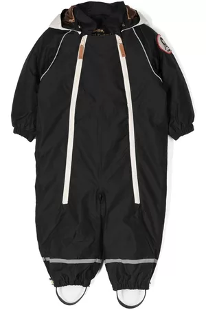 Mini Rodini Ski Suits - Logo-patch snowsuit - Black