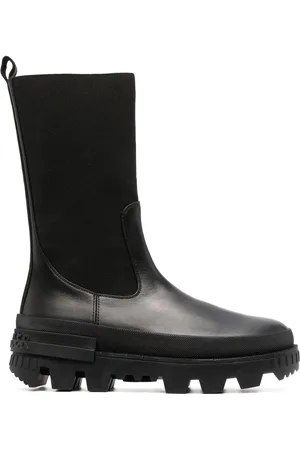 Moncler Ridged-sole panelled boots