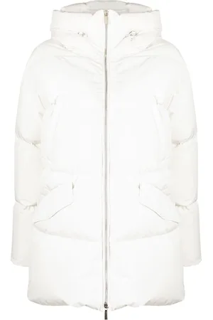 MOORER Hooded quilted padded coat