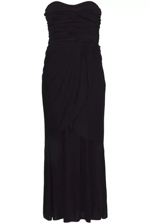 Proenza Schouler Bustier-neckline draped dress - Black