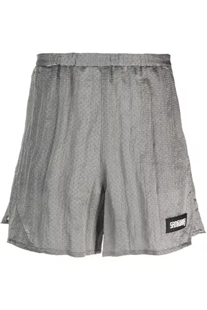 SANKUANZ Sports Shorts - Geometric-patterned track shorts - Grey