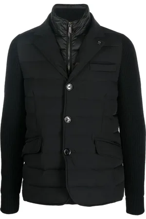 MOORER Button-up padded down jacket