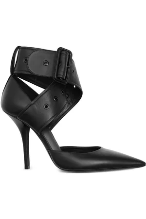 Burberry Women Heels - Buckled strap pointed-toe pumps - Black