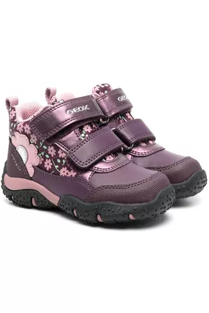 Geox Girls Sneakers - Baltic floral-print sneaker - Pink