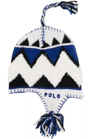 Ralph Lauren Women Beanies - Zigzag-knit beanie hat - Blue