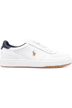 Ralph Lauren Court logo-embroidered sneakers