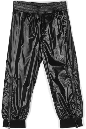 Moncler Girls Sweatpants - Logo-patch track pants - Black