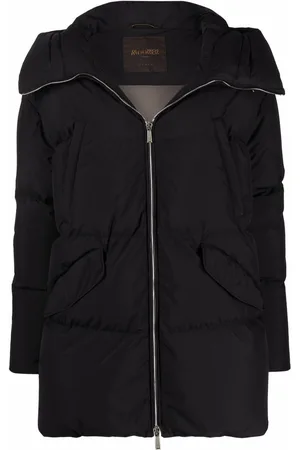 MOORER Padded hooded jacket