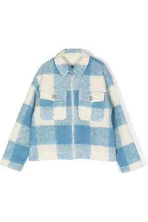 Woolrich Check-print knitted jacket